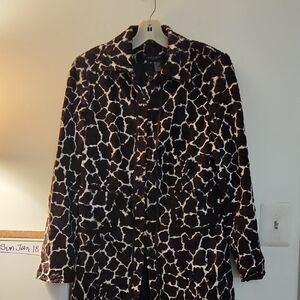 Etcetera Animal Print Long Coat